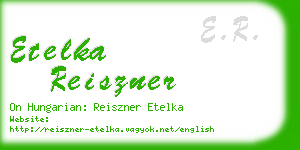 etelka reiszner business card